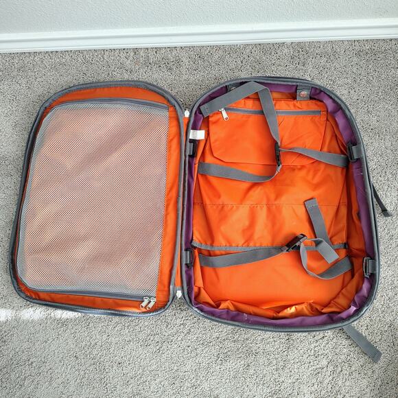 Ebags Purple Mother Lode Carry on Travel Backpack Convertible Expandable Luggage - Picture 2 of 10